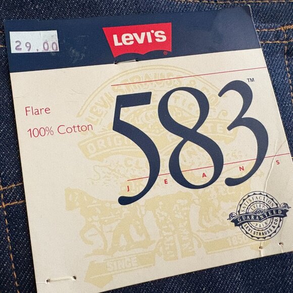 NEW  Vintage Mens Levis 583 Regular Fit Blue Denim Jeans  33 X 34  USA Made - Picture 2 of 15